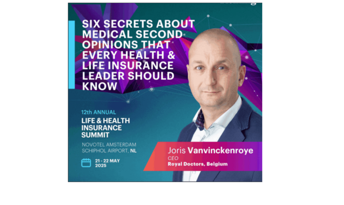 CEO Joris Vanvinckenroe als spreker op de LIfe & Health Insurance Summit